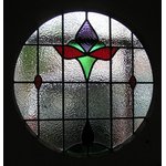 round stained glass window