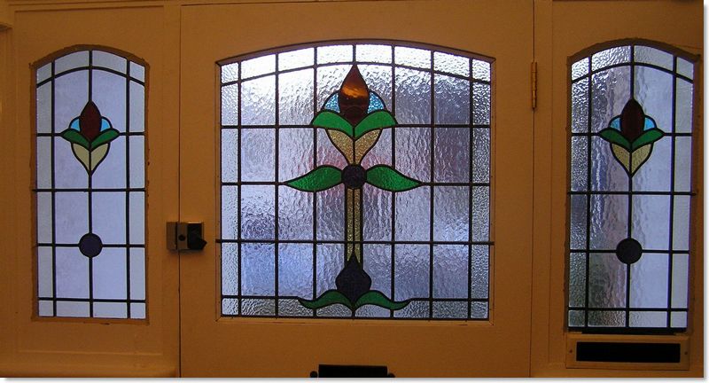 Stained glass door (74) from Somerset Stained Glass