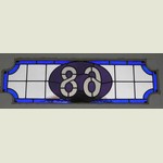House numbers and names in stained glass (32) from Somerset Stained Glass