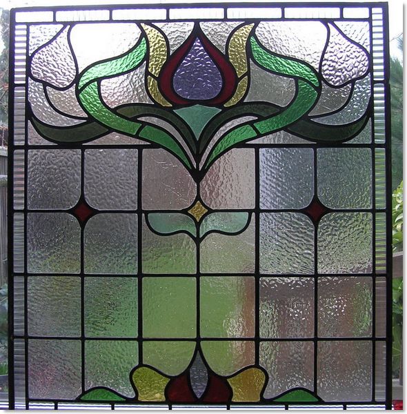Square stained glass windows (13) from Somerset Stained Glass