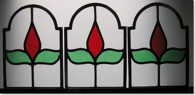 Wide stained glass windows (32) from Somerset Stained Glass
