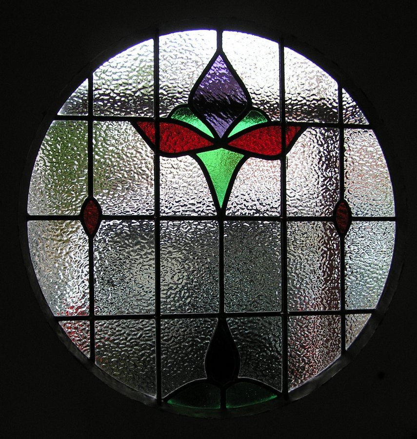 round stained glass window