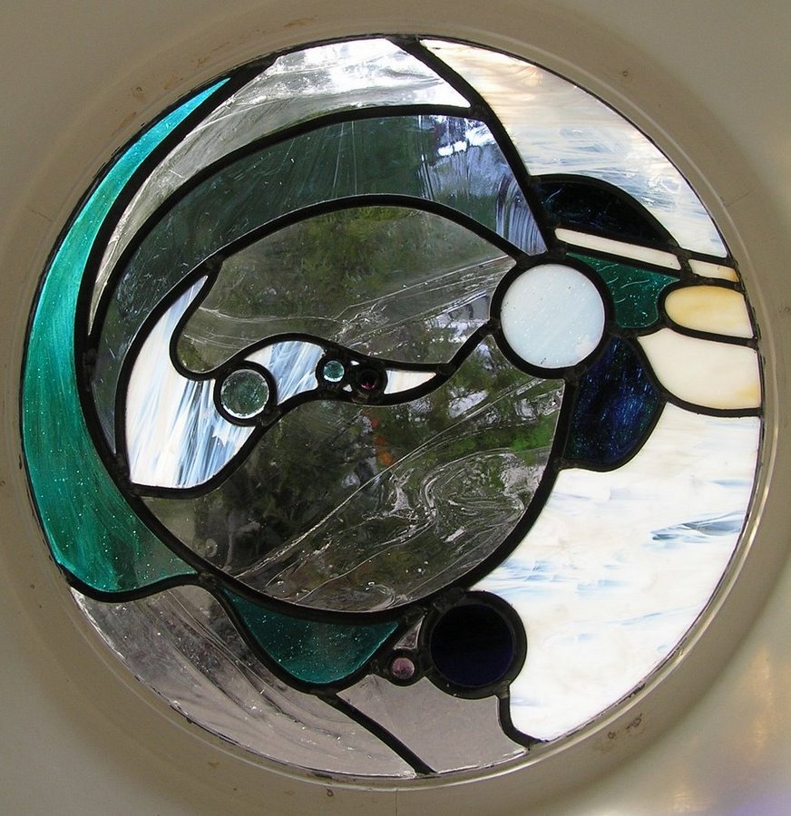 round stained glass window