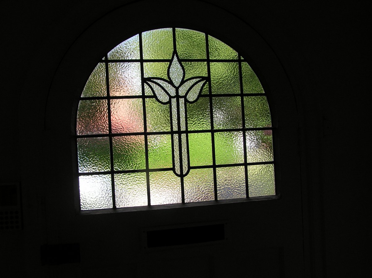 round stained glass window