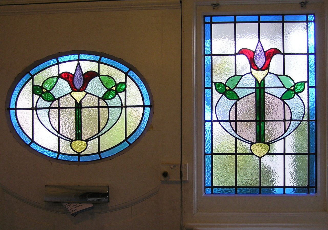 round stained glass window