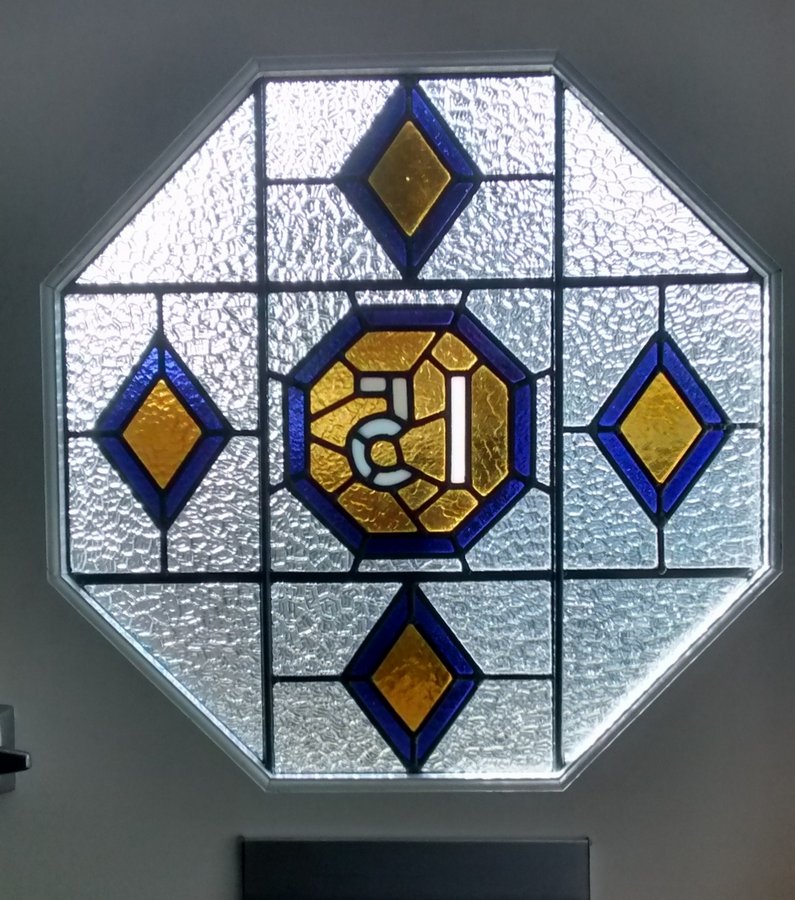 round stained glass window