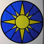 round stained glass window