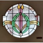 round stained glass window