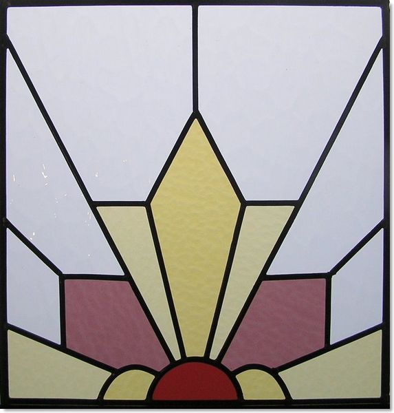 Art Deco stained glass (9) from Somerset Stained Glass