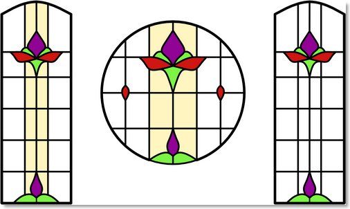 Stained glass designs (113) from Somerset Stained Glass