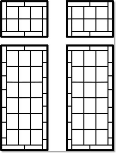 Stained glass designs (126) from Somerset Stained Glass