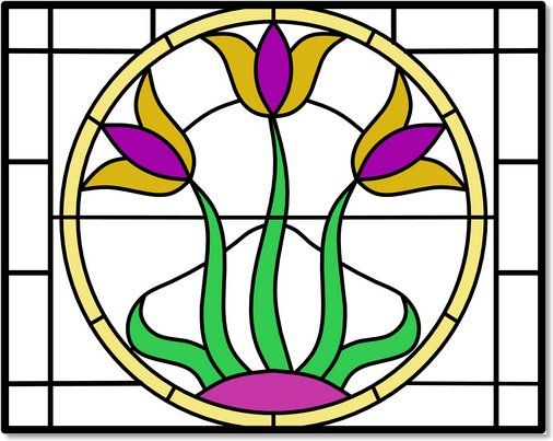 Stained glass designs (30) from Somerset Stained Glass