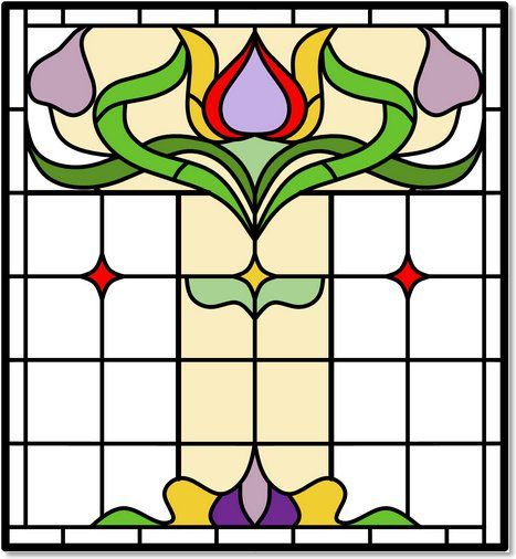 Stained glass designs (6) from Somerset Stained Glass