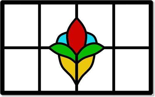 Stained glass designs (8) from Somerset Stained Glass
