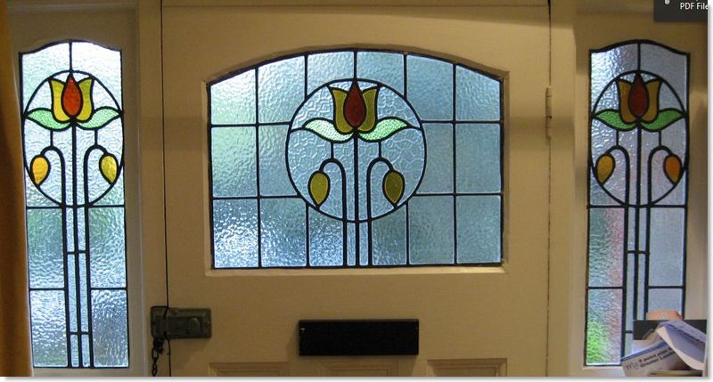 Stained glass door (24) from Somerset Stained Glass