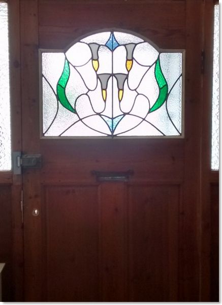 Stained glass door (42) from Somerset Stained Glass