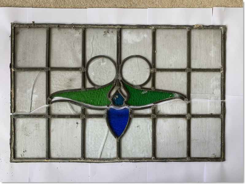 repair before from Somerset Stained Glass