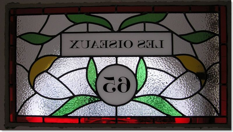 House numbers and names in stained glass (29) from Somerset Stained Glass