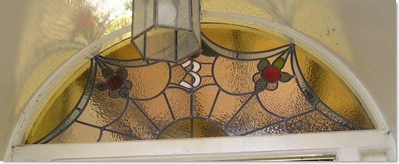 House numbers and names in stained glass (5) from Somerset Stained Glass