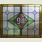 House numbers and names in stained glass (34) from Somerset Stained Glass
