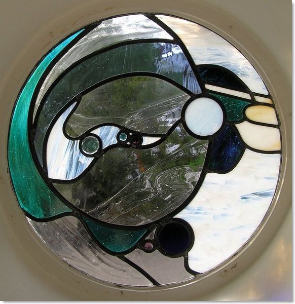 Round stained glass window (15) from Somerset Stained Glass