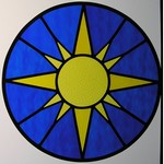 Round stained glass window (16) from Somerset Stained Glass