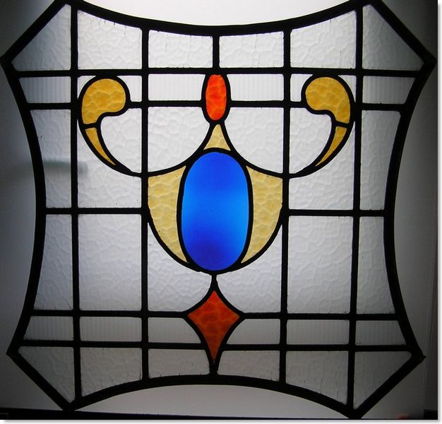 Square stained glass windows (16) from Somerset Stained Glass