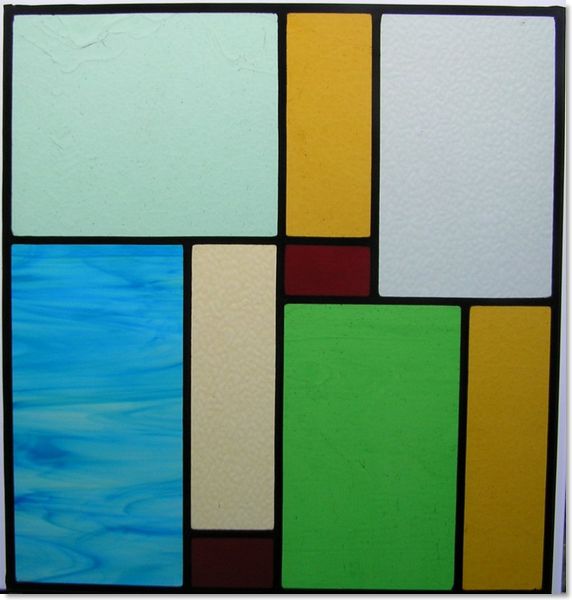 Square stained glass windows (23) from Somerset Stained Glass