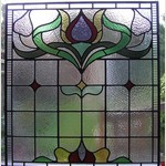 Square stained glass windows (13) from Somerset Stained Glass