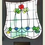 Square stained glass windows (4) from Somerset Stained Glass